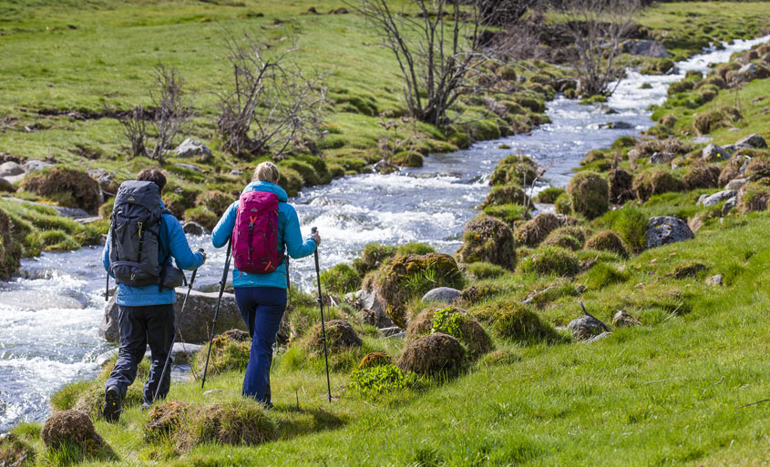 Wandern am Bach