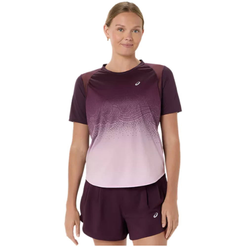 ROAD FADE SS TOP DARK AUBERGINE/HAZY LILAC 
