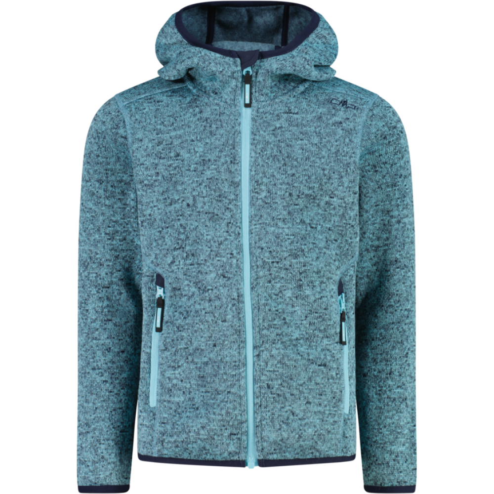 CMP Mädchen Knit-Tech Fleecejacke mit Kapuze 