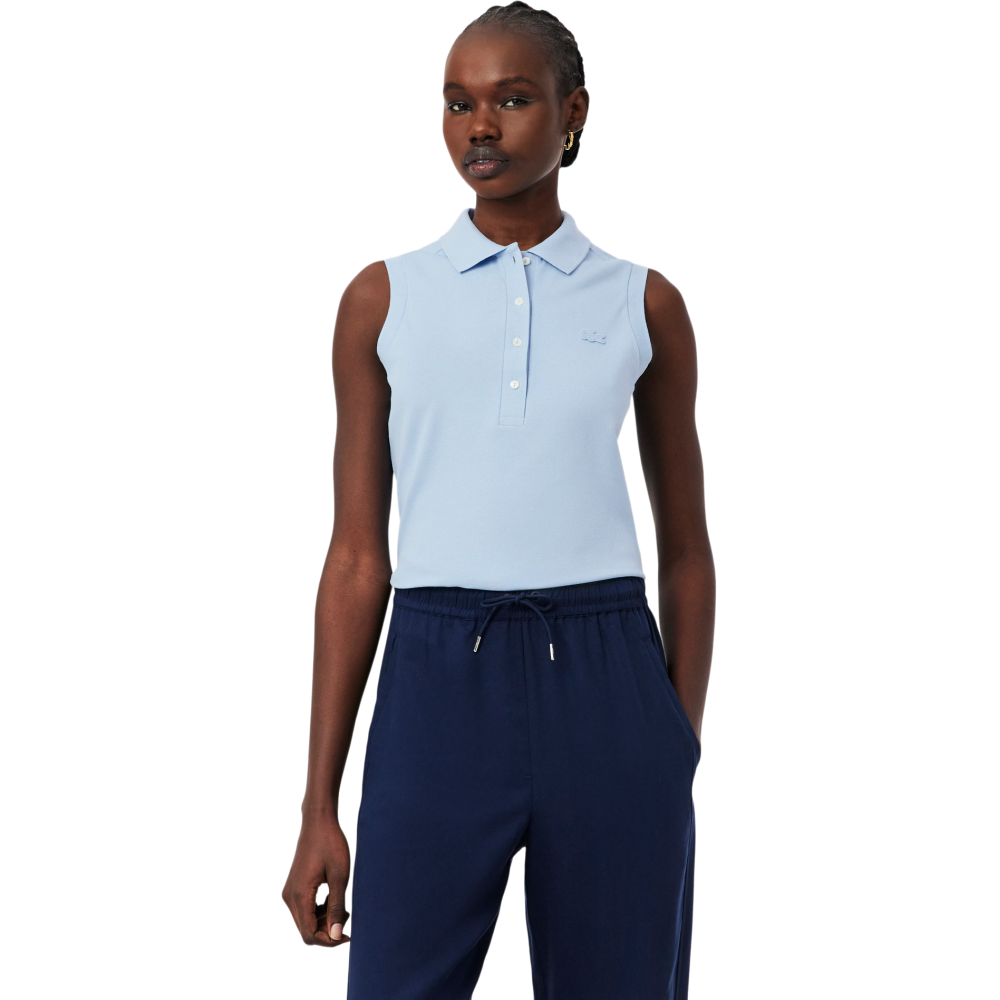 LACOSTE Damen Poloshirt ohne Ärmel 36