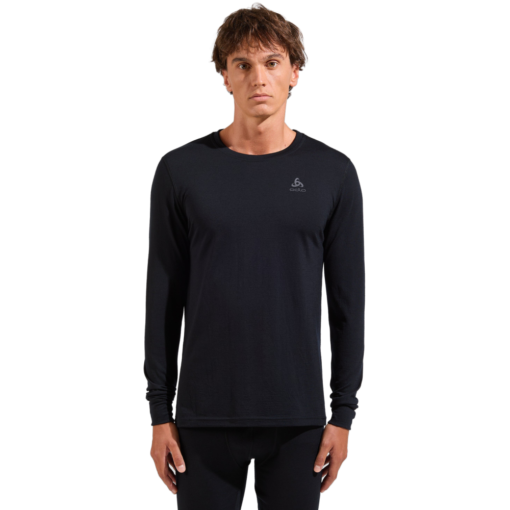 Odlo Herren Langarm Shirt Bl Top Crew Neck 