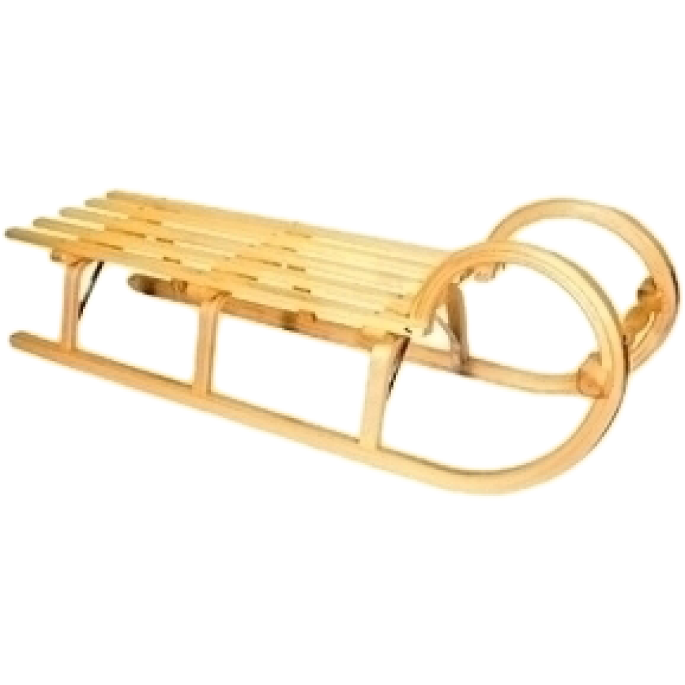 Ress Holz Schlitten mit Lattensitz 