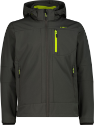 MAN JACKET ZIP HOOD PINE 