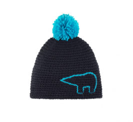 Eisbär Jay Pompon Kinder Mütze  