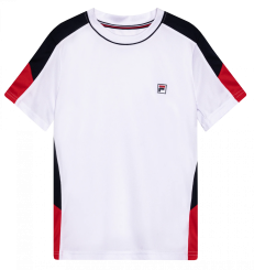 T-Shirt Gabriel Boys navy / fila red comb. 