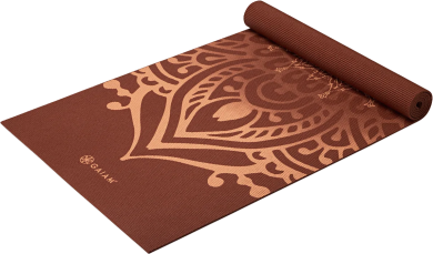 GAIAM Yogamatte Intense Rust Sundial Layers 5mm 