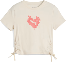 Puma Kinder T-Shirt FLAMING LOVE KNOTTED TEE 