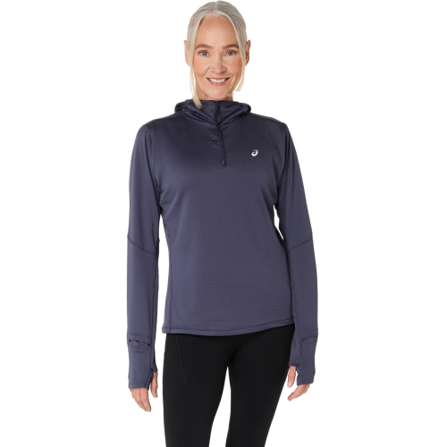 Asics Damen Langarmshirt Road Winter Hoodie 