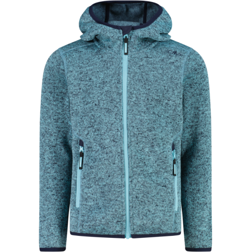 CMP Mädchen Knit-Tech Fleecejacke mit Kapuze 
