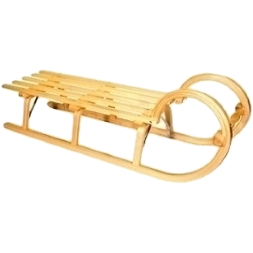 Ress Holz Schlitten mit Lattensitz 