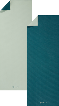 Gaiam Deep Jade/Icicle 2-Color Yoga Mat -