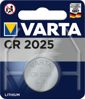 VARTA Batterie Knopfzelle CR 2025 / CR 2032 1