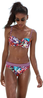 Venice Beach Bügel-Bandeau-Top Bikini Oberteil 