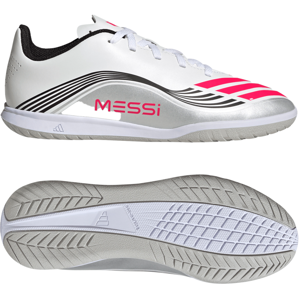 adidas Kinder Hallenfußballschuhe F50 Messi Club IN 5,5
