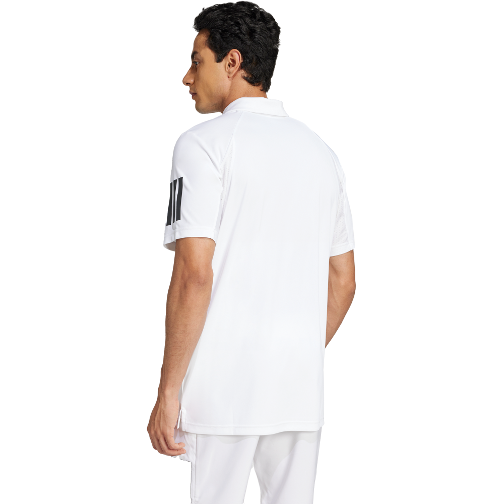adidas Club 3 Stripes Herren Polo-Tennisshirt 