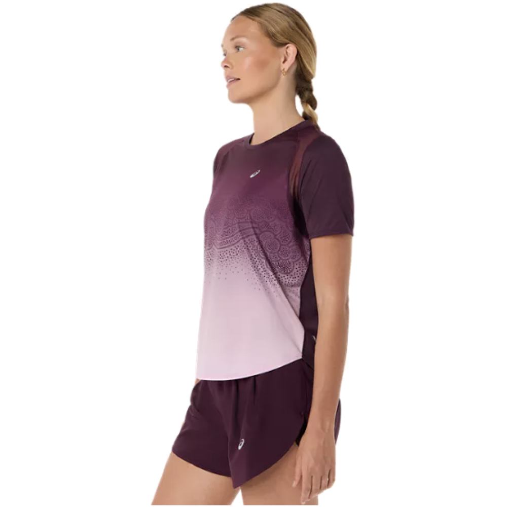 ROAD FADE SS TOP DARK AUBERGINE/HAZY LILAC 