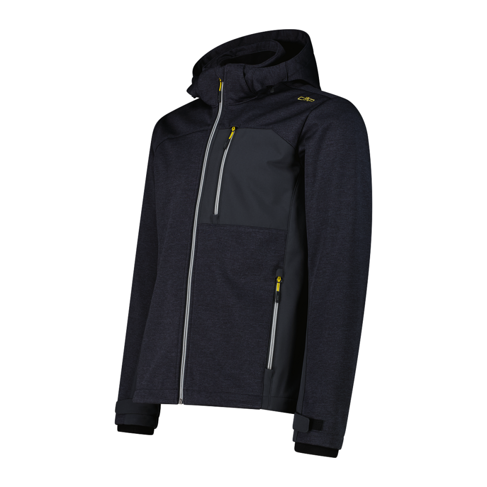 CMP Herren Funktionsjacke Zip Hood Titanio 