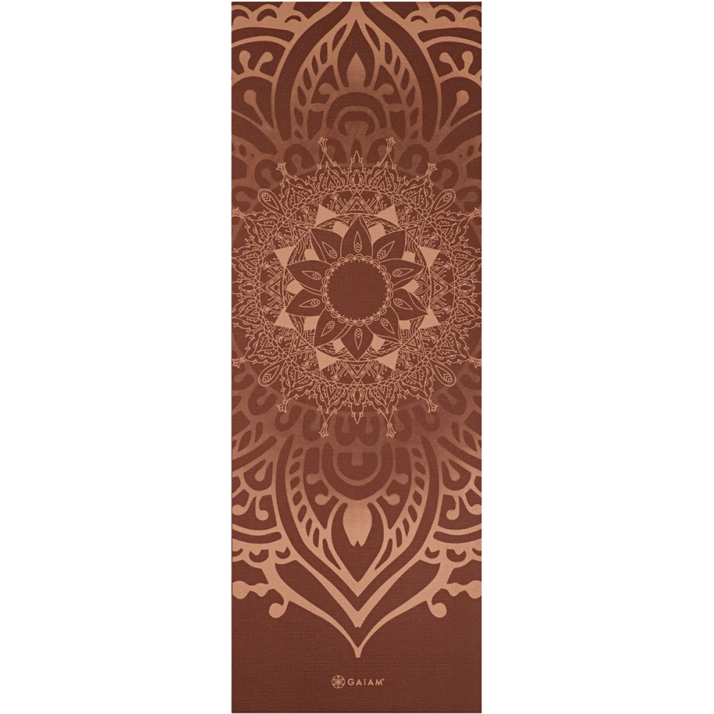 GAIAM Yogamatte Intense Rust Sundial Layers 5mm -