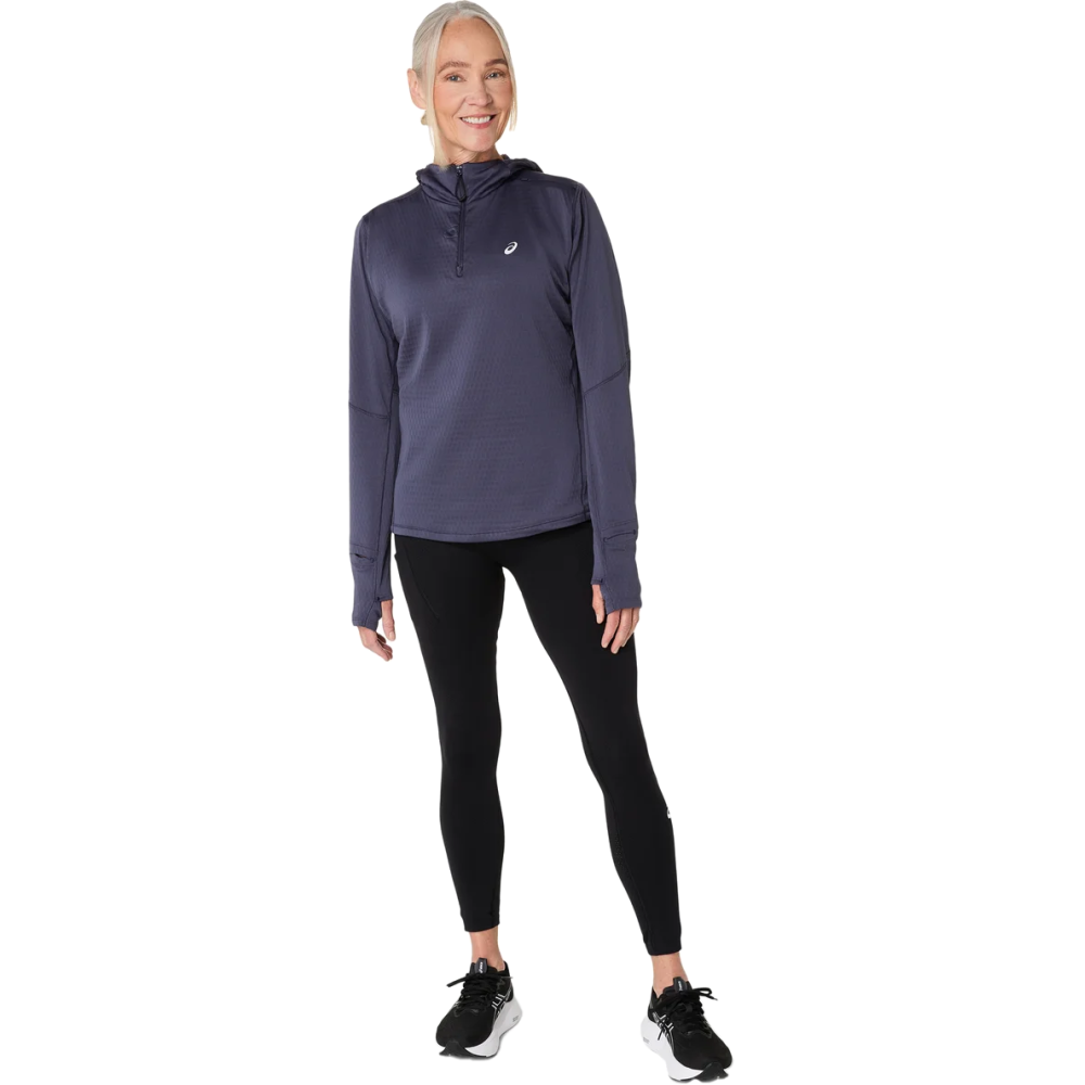 Asics Damen Langarmshirt Road Winter Hoodie 