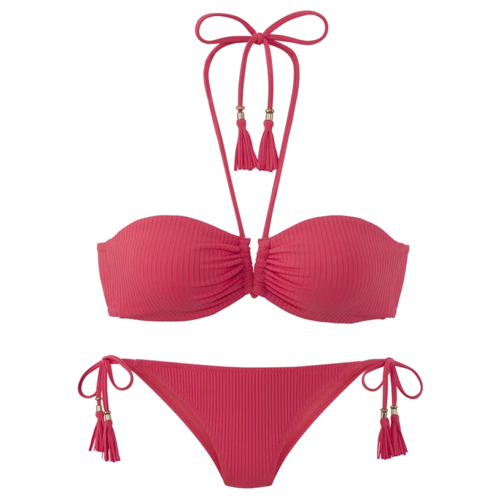 ELBSAND Damen Bandeau Bikini 