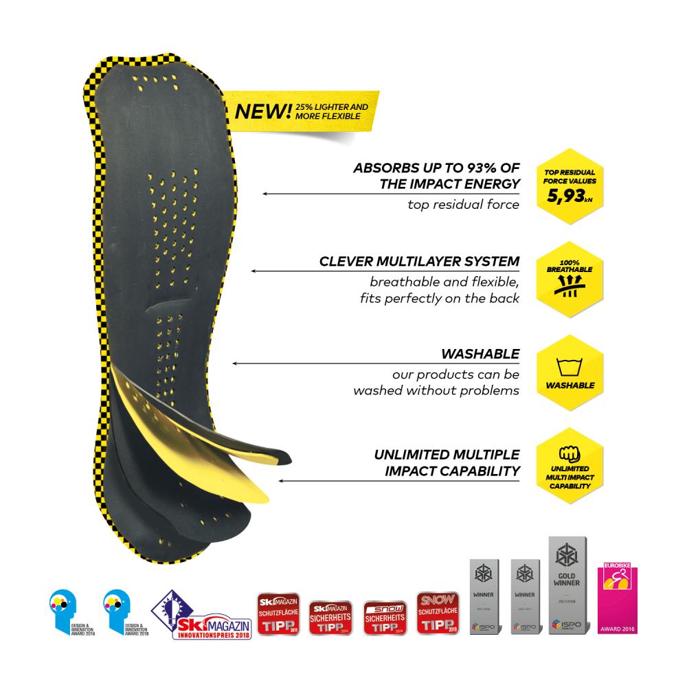 KOMPERDELL Kinder Rückenprotektor Ballistic Flex Fit Pro Junior 152