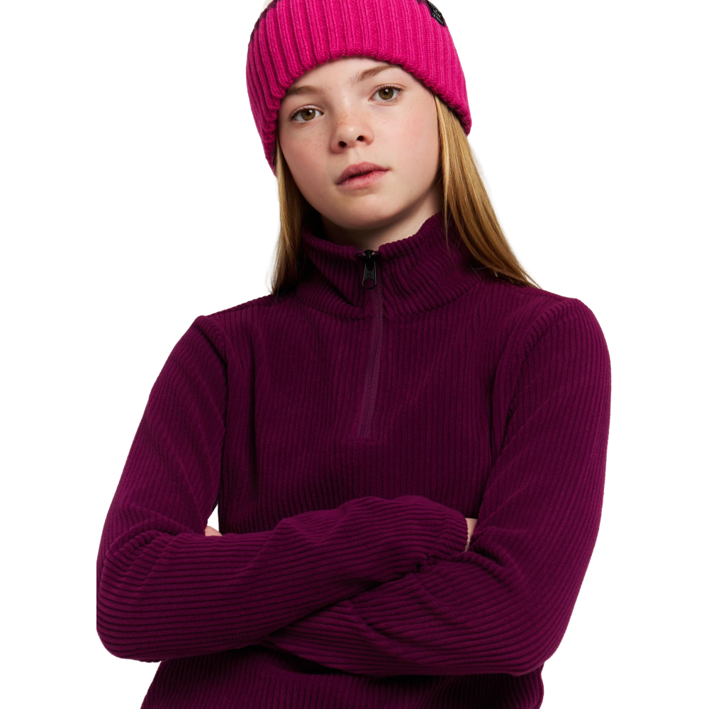 PRTZORA JR 1/4 zip active top Current purple 
