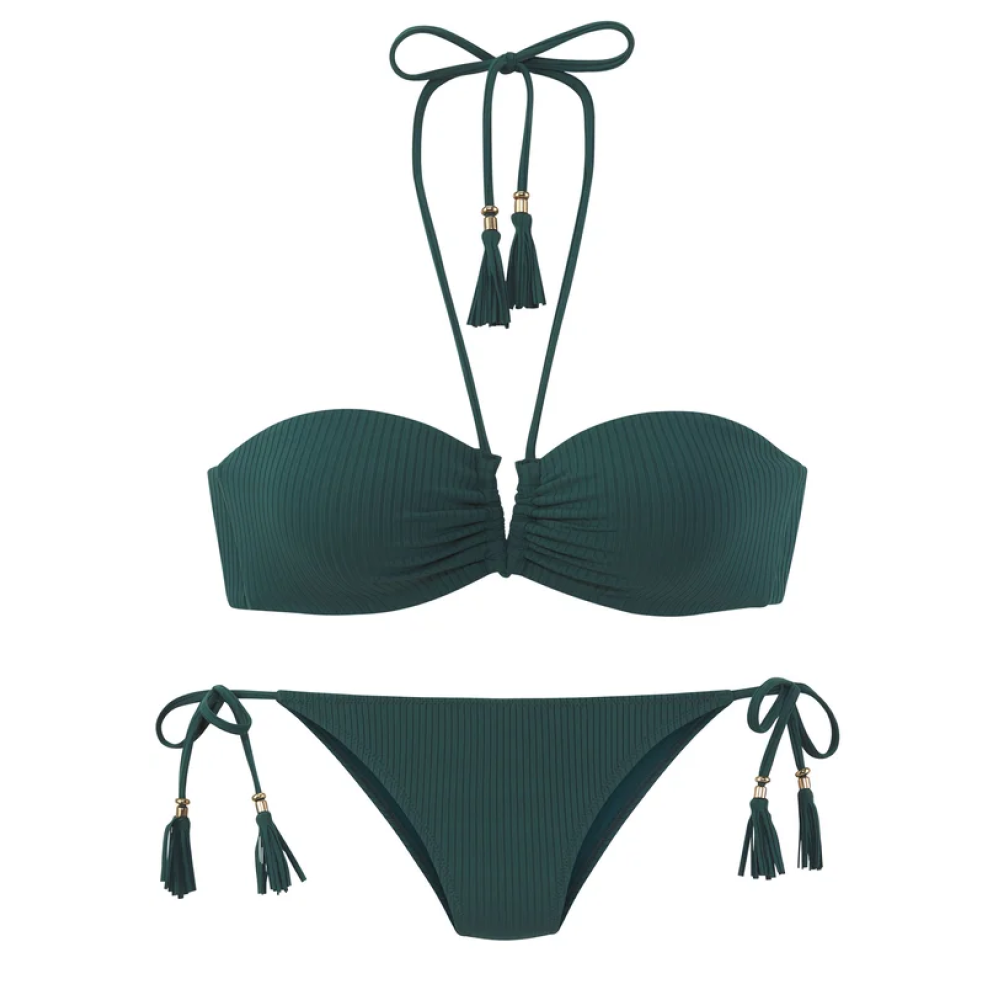 ELBSAND Damen Bandeau Bikini 