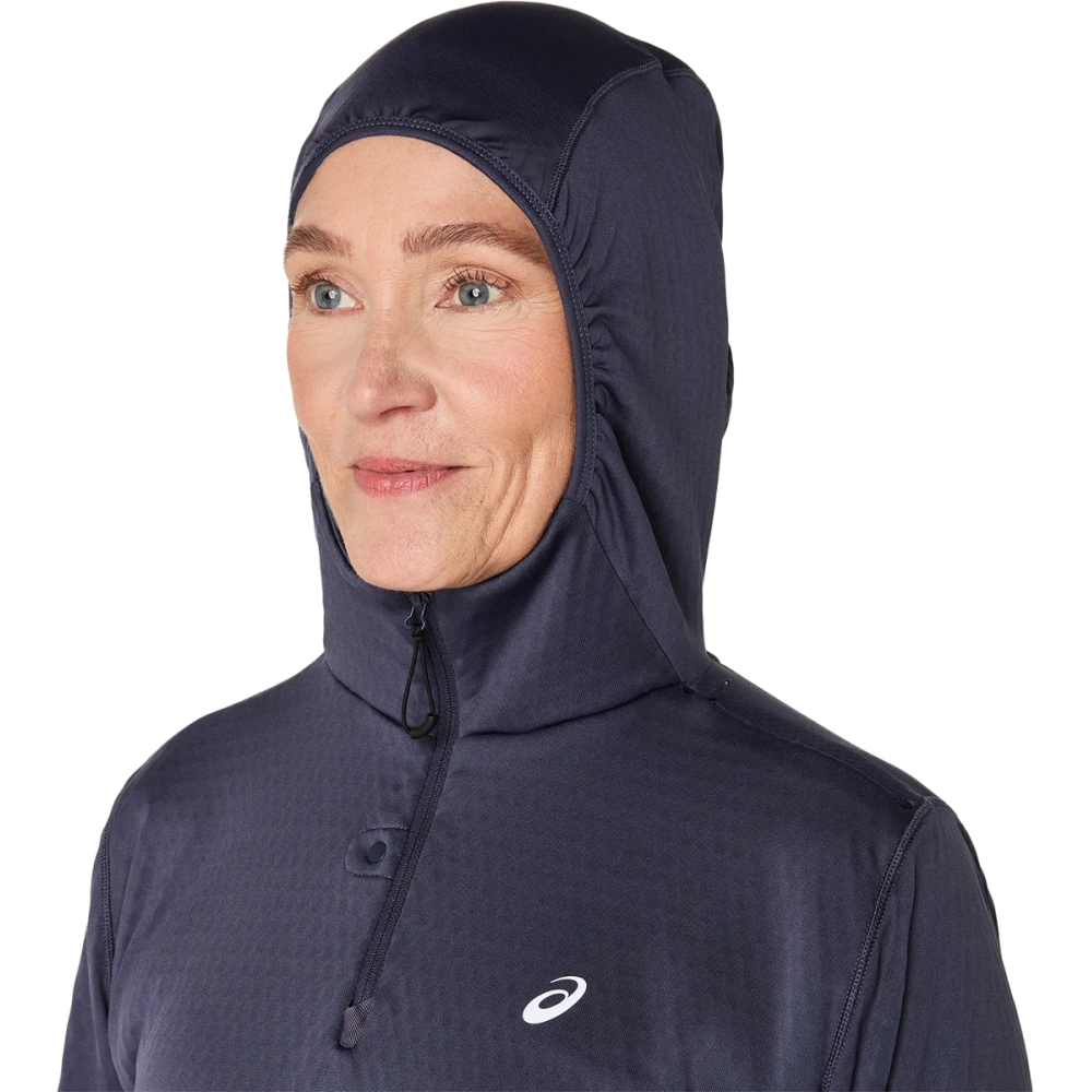 Asics Damen Langarmshirt Road Winter Hoodie 
