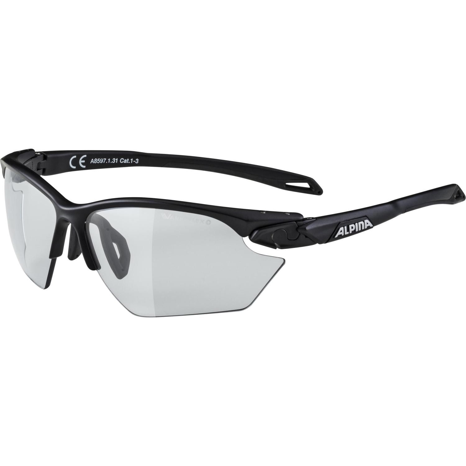 Alpina Fahrradbrille Sportbrille Splinter HR black 