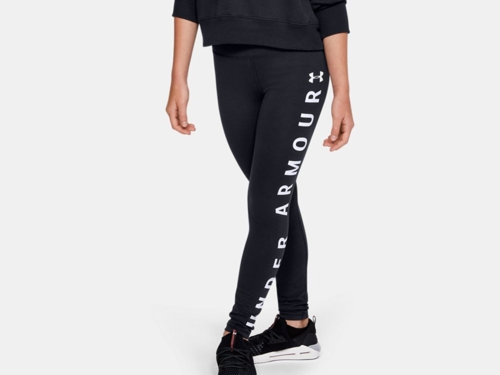 Under armour black and white leggings 2025